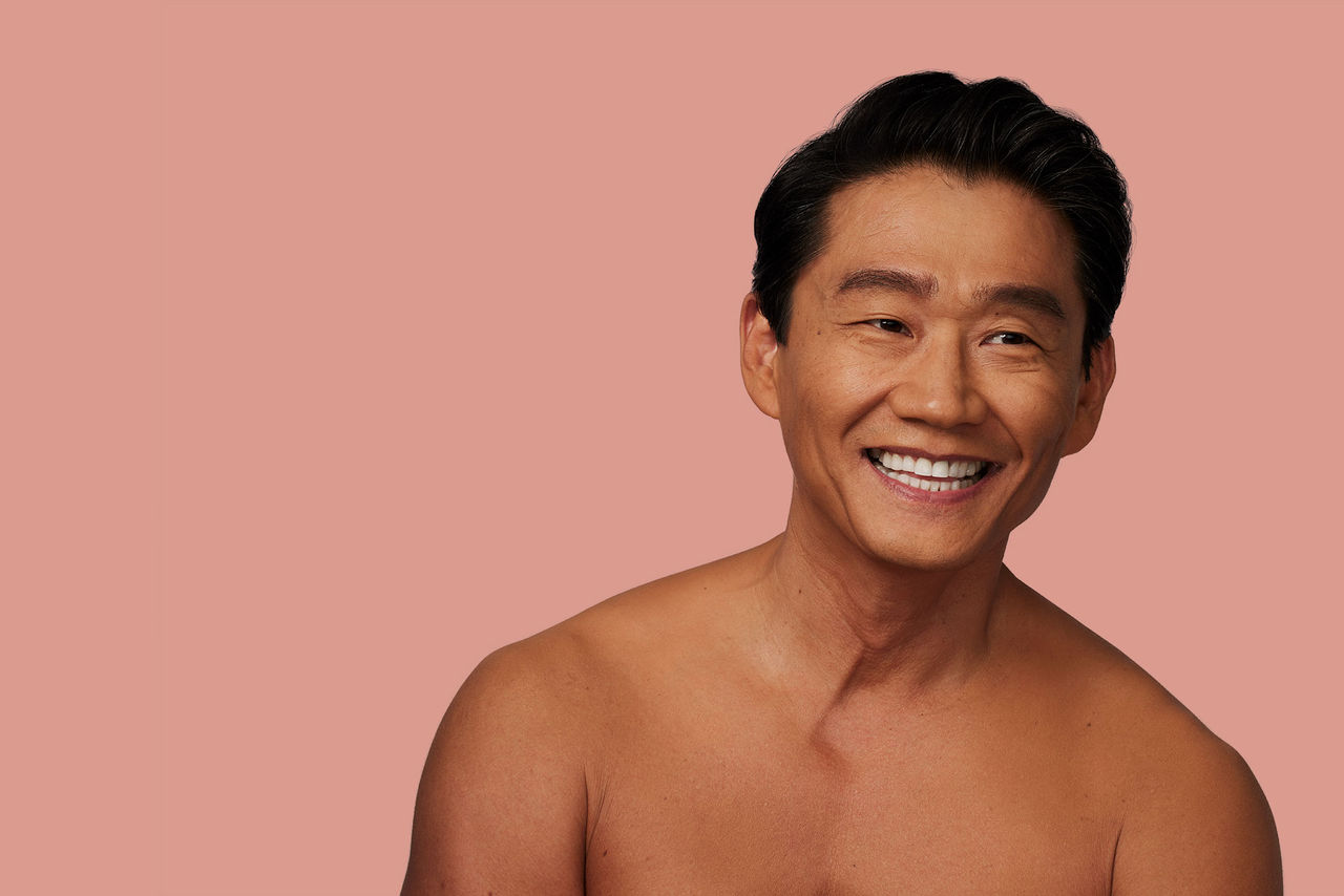 model showing results of aesthetic treatment